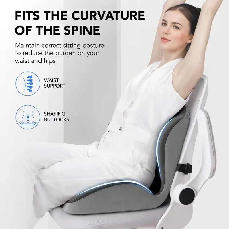 Elvix™ Posture Support Cushion - Back & Tailbone Support