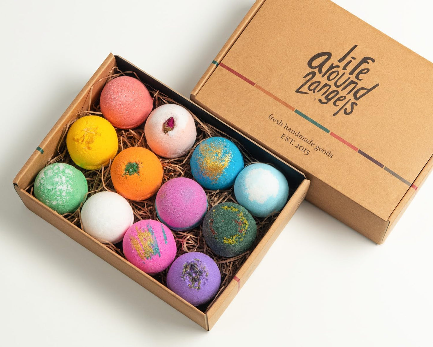 Bath Bombs Gift Set 12 USA Made Fizzies, Shea & Coco Butter Dry Skin Moisturize, Perfect for Bubble Spa Bath. Handmade Birthday Mothers Day Gifts Idea for Her/Him, Wife, Girlfriend