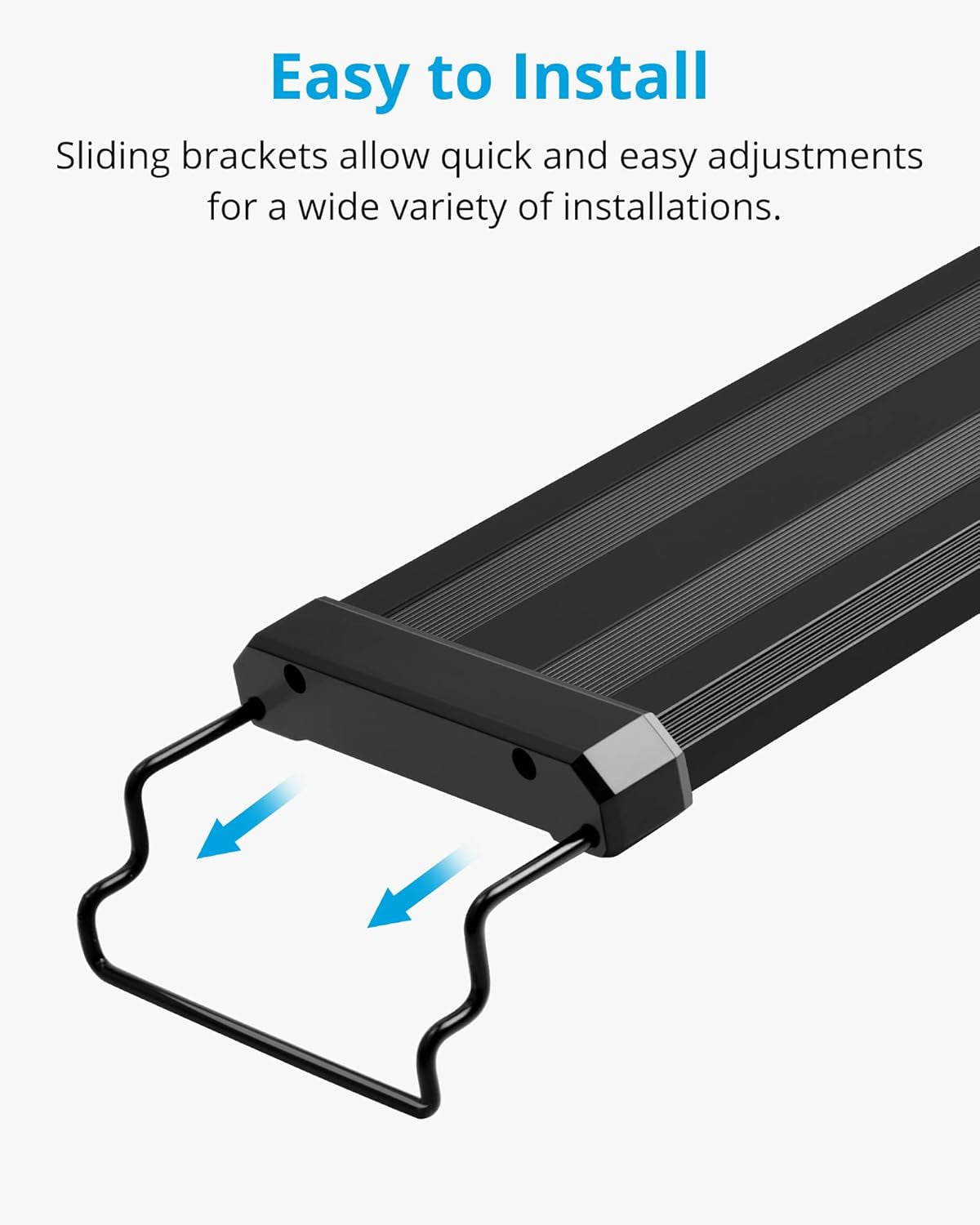 Classicled Aquarium Light, Fish Tank Light with Extendable Brackets, White and Blue Leds, Size 28 to 36 Inch, 18 Watts