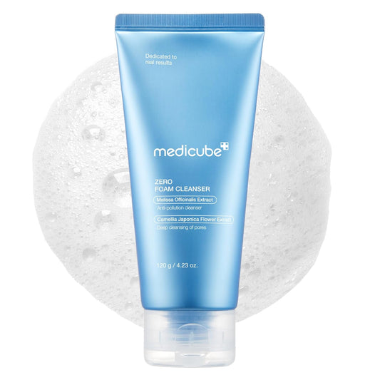 Facial Cleanser Zero Foam Cleanser for Pore & Excess Oil Care | Daily Gentle Cleansing Foam - Excess Sebum Control, Hydration, Pore Minimization, Korean Skincare, Sensitive Skin, 4.23 Oz