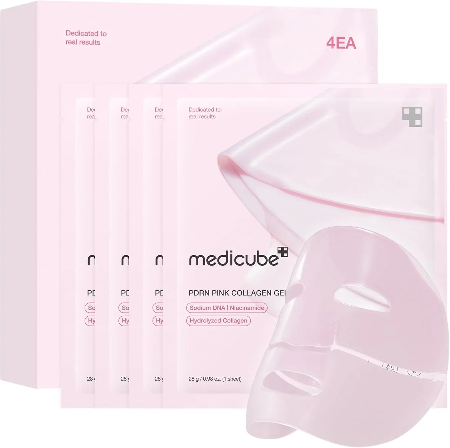 Medicube Salmon DNA PDRN Pink Collagen Gel Mask (4 Pack)