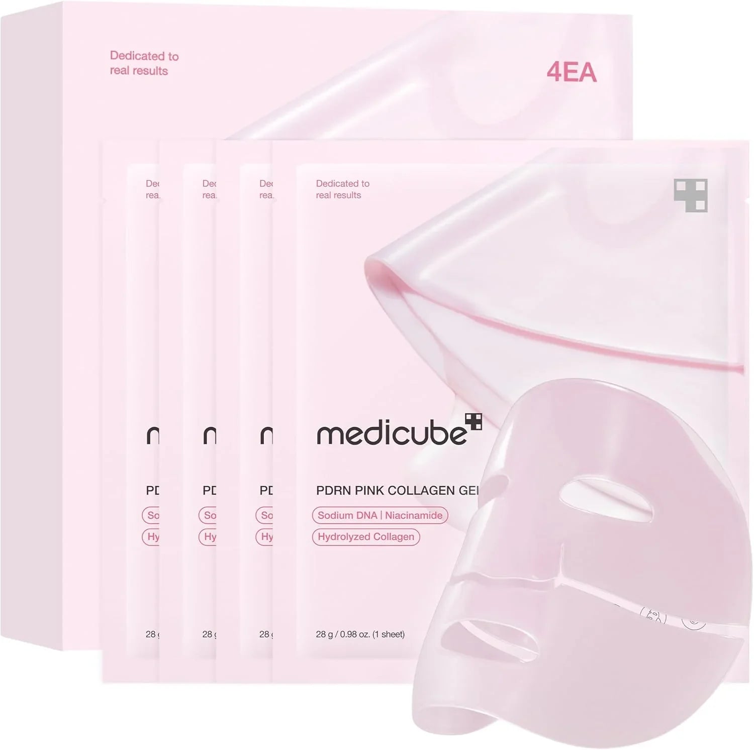 Medicube Salmon DNA PDRN Pink Collagen Gel Mask (4 Pack)